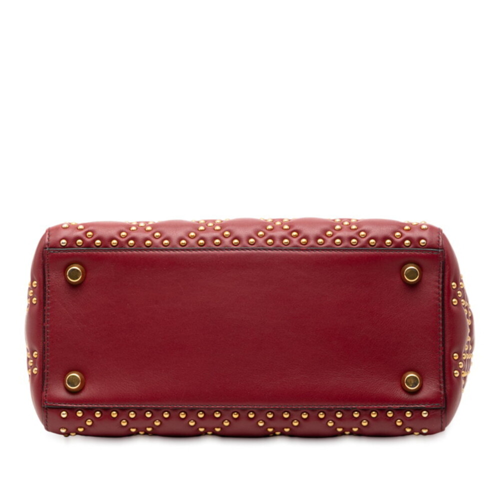 CHRISTIAN DIOR Red Leather Shoulder Bag - Picture 3 of 6